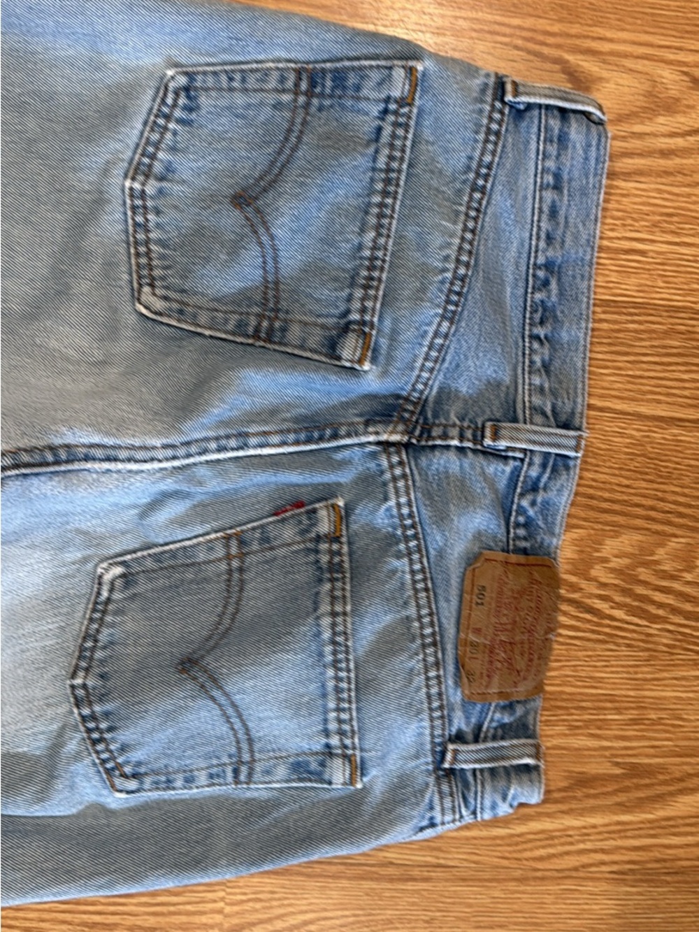 Vintage 501 Levi's Straight-Leg Jeans - Picture 3 of 5